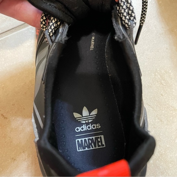 Adidas ZX 2K Boost MARVEL 'Stark Industries' IRON MAN Sneakers Like New Size 7 - Picture 9 of 14